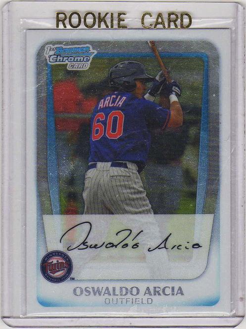 2011 Bowman Chrome Prospects Oswaldo Arcia Rookie Card #BCP113 - Minnesota Twins